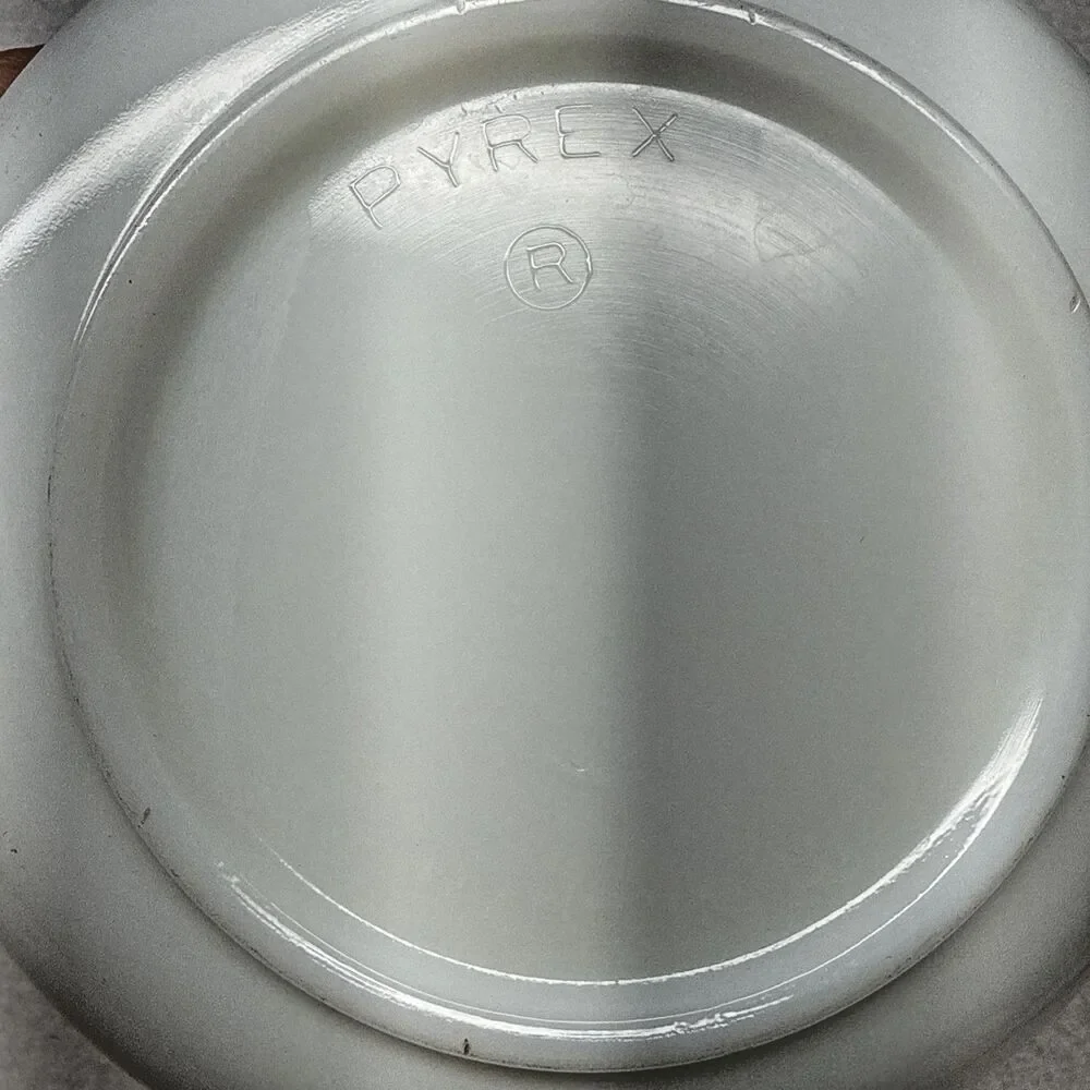 Pyrex White Milk Glass Mixing Bowl #20 Opal Glass Nesting USA Vintage